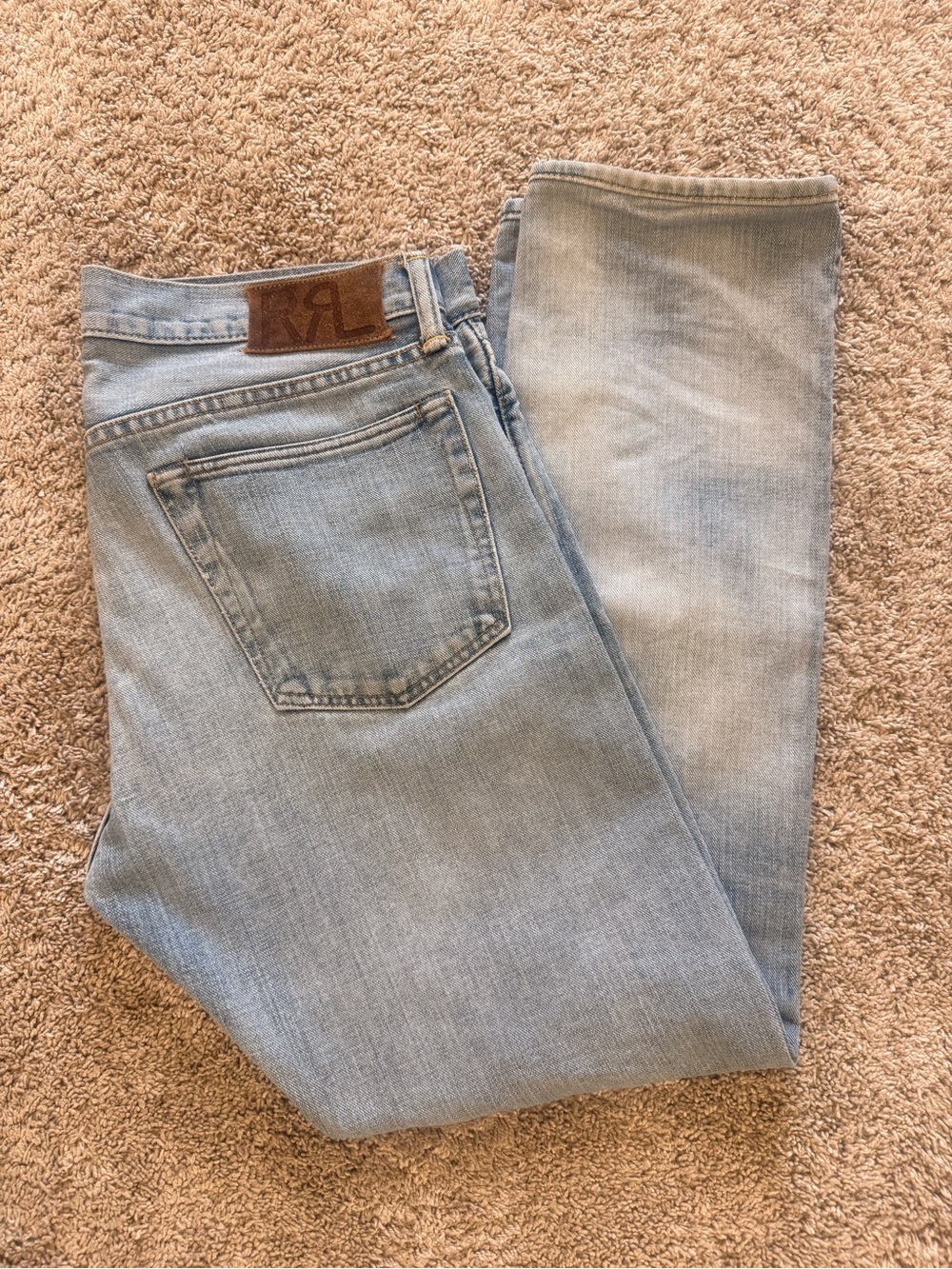 Ralph Lauren Double RL Light Blue Straight Men's Jeans